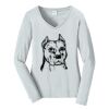 Ladies Long Sleeve Fan Favorite V Neck Tee Thumbnail