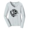 Ladies Long Sleeve Fan Favorite V Neck Tee Thumbnail