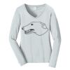 Ladies Long Sleeve Fan Favorite V Neck Tee Thumbnail