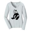 Ladies Long Sleeve Fan Favorite V Neck Tee Thumbnail