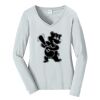 Ladies Long Sleeve Fan Favorite V Neck Tee Thumbnail