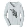 Ladies Long Sleeve Fan Favorite V Neck Tee Thumbnail