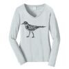 Ladies Long Sleeve Fan Favorite V Neck Tee Thumbnail