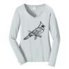 Ladies Long Sleeve Fan Favorite V Neck Tee Thumbnail