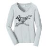 Ladies Long Sleeve Fan Favorite V Neck Tee Thumbnail