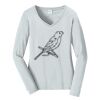 Ladies Long Sleeve Fan Favorite V Neck Tee Thumbnail