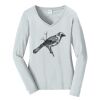 Ladies Long Sleeve Fan Favorite V Neck Tee Thumbnail