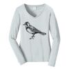 Ladies Long Sleeve Fan Favorite V Neck Tee Thumbnail