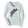 Ladies Long Sleeve Fan Favorite V Neck Tee Thumbnail