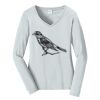 Ladies Long Sleeve Fan Favorite V Neck Tee Thumbnail