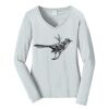 Ladies Long Sleeve Fan Favorite V Neck Tee Thumbnail