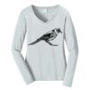 Ladies Long Sleeve Fan Favorite V Neck Tee Thumbnail