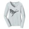 Ladies Long Sleeve Fan Favorite V Neck Tee Thumbnail