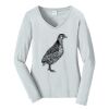 Ladies Long Sleeve Fan Favorite V Neck Tee Thumbnail