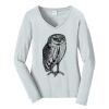 Ladies Long Sleeve Fan Favorite V Neck Tee Thumbnail