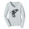 Ladies Long Sleeve Fan Favorite V Neck Tee Thumbnail