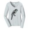 Ladies Long Sleeve Fan Favorite V Neck Tee Thumbnail