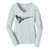 Ladies Long Sleeve Fan Favorite V Neck Tee Thumbnail