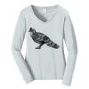 Ladies Long Sleeve Fan Favorite V Neck Tee Thumbnail