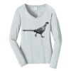 Ladies Long Sleeve Fan Favorite V Neck Tee Thumbnail