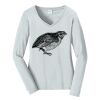 Ladies Long Sleeve Fan Favorite V Neck Tee Thumbnail