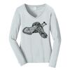 Ladies Long Sleeve Fan Favorite V Neck Tee Thumbnail