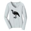 Ladies Long Sleeve Fan Favorite V Neck Tee Thumbnail