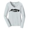 Ladies Long Sleeve Fan Favorite V Neck Tee Thumbnail