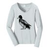 Ladies Long Sleeve Fan Favorite V Neck Tee Thumbnail