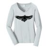 Ladies Long Sleeve Fan Favorite V Neck Tee Thumbnail