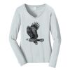 Ladies Long Sleeve Fan Favorite V Neck Tee Thumbnail