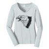 Ladies Long Sleeve Fan Favorite V Neck Tee Thumbnail