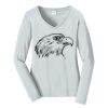 Ladies Long Sleeve Fan Favorite V Neck Tee Thumbnail