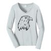 Ladies Long Sleeve Fan Favorite V Neck Tee Thumbnail