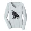 Ladies Long Sleeve Fan Favorite V Neck Tee Thumbnail