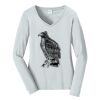 Ladies Long Sleeve Fan Favorite V Neck Tee Thumbnail