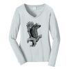 Ladies Long Sleeve Fan Favorite V Neck Tee Thumbnail