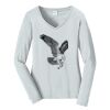 Ladies Long Sleeve Fan Favorite V Neck Tee Thumbnail