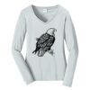 Ladies Long Sleeve Fan Favorite V Neck Tee Thumbnail