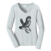 Ladies Long Sleeve Fan Favorite V Neck Tee Thumbnail