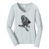 Ladies Long Sleeve Fan Favorite V Neck Tee Thumbnail