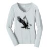 Ladies Long Sleeve Fan Favorite V Neck Tee Thumbnail