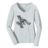 Ladies Long Sleeve Fan Favorite V Neck Tee Thumbnail