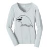 Ladies Long Sleeve Fan Favorite V Neck Tee Thumbnail