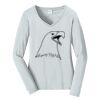 Ladies Long Sleeve Fan Favorite V Neck Tee Thumbnail