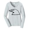 Ladies Long Sleeve Fan Favorite V Neck Tee Thumbnail