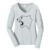 Ladies Long Sleeve Fan Favorite V Neck Tee Thumbnail