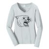 Ladies Long Sleeve Fan Favorite V Neck Tee Thumbnail