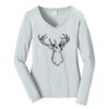 Ladies Long Sleeve Fan Favorite V Neck Tee Thumbnail