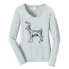 Ladies Long Sleeve Fan Favorite V Neck Tee Thumbnail